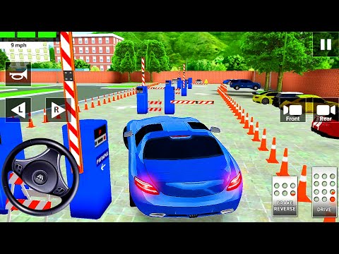 City Car Driving & Parking School Test Simulator - Blue Sport Car Driving - Android GamePlay