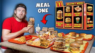 I Finished EVERY Secret Menu Item At Fast Food Restaurants For 72 Hours