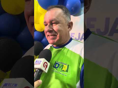 Entrevista coletiva com prefeito de Varjota-CE Elmo Monte sobre Reinauguração da escola M. Rodrigues