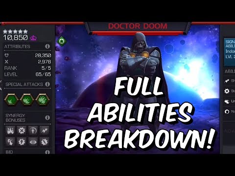 Doctor Doom FULL Abilities Breakdown! - God Tier Potential?! - Marvel Contest of Champions