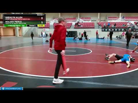 67-71 Lbs Round 1 - Andalyn Allen, Smoky Mountain Youth Wrestling Vs Holden Pierce, Team Atlas Nor