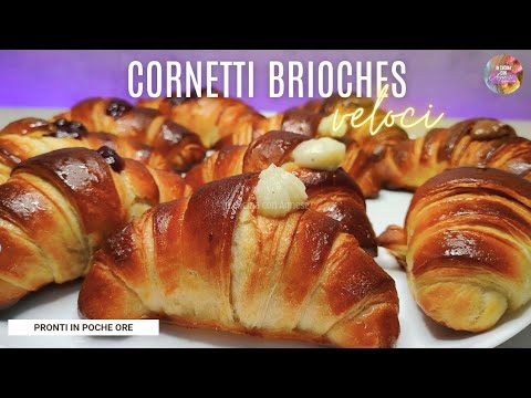 CROISSANT SFOGLIATI alla crema ricetta con SFOGLIATURA FACILE 🥐