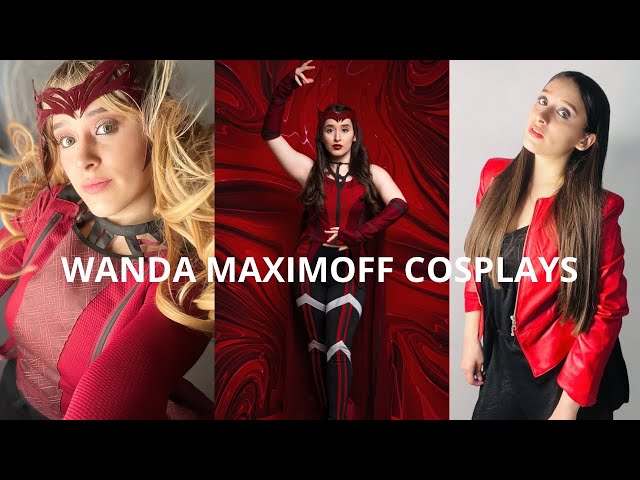 Vídeo relacionado con XehCaol Disfraz de bruja de Scarlet, Wanda Maximoff con corona, disfraz de Halloween, accesorios, cosplay, mujer, capa superior, pantalones, tocado (traje maximoff, L)