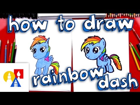 How To Draw Rainbow Dash (New Version With Color)