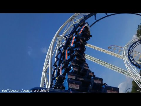 Back row point of view footage of Corkscrew