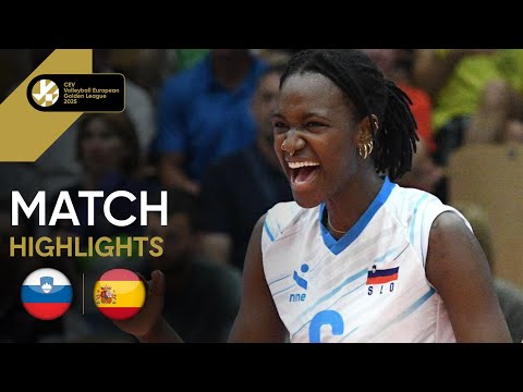 Highlights | Slovenia vs. Spain - CEV Volleyball European Golden League 2025 | Women