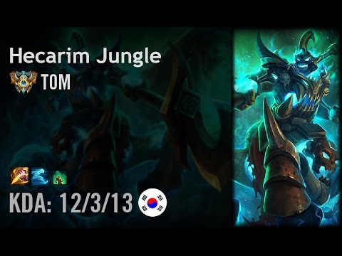 Hecarim Jungle vs Rek'Sai - T0M - KR Challenger Patch 6.13