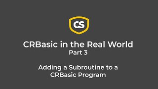 crbasic in the real world part 3:  subroutines