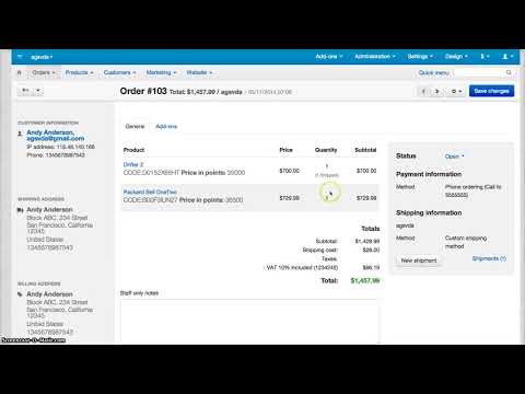 How to fulfill an order and add tracking number at CS Cart