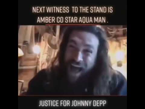 Funny Jason Momoa (Aquaman) as Witness on trial | Johnny Depp - Amber Heard