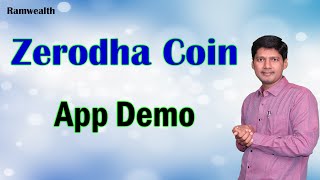 Zerodha Coin App Demo in Telugu | How to Buy Mutual Funds in Zerodha Coin | Zerodha Coin tutorial