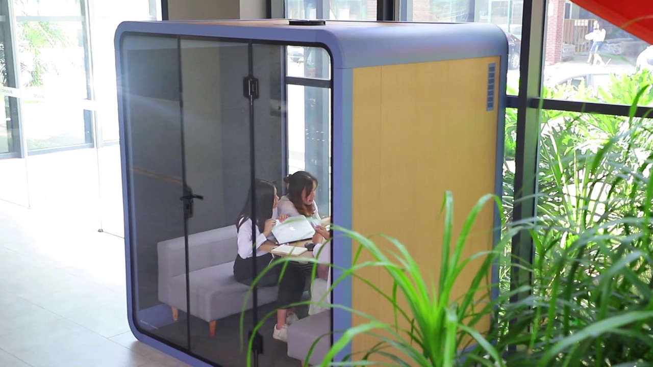 4 people soundproof smart office pod
