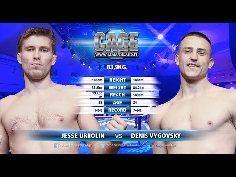 CAGE 45 Jesse Urholin vs Denis Vygovsky Full Fight MMA