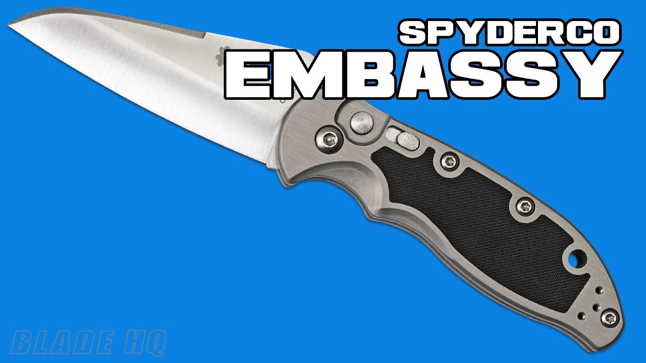 Spyderco Embassy Automatic Knife (3.13" Full Serr) C121S