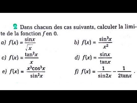 Baccalauréat: Calcul de limites avec les fonctions trigonométriques #trigonométrie #limites