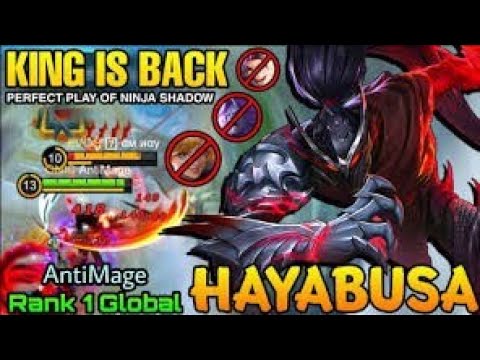 HAYABUSA HACK | 19 KILLS | ANTI MAGE TOP GLOBAL SAVAGE | MOBILE LEGENDS