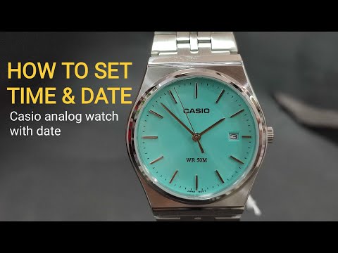 HOW TO SET TIME AND DATE CASIO MTP-B145D | Casio Tiffany