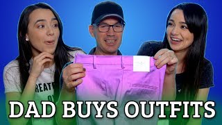 Dad Buys Daughters Outfits Challenge - Merrell Twins