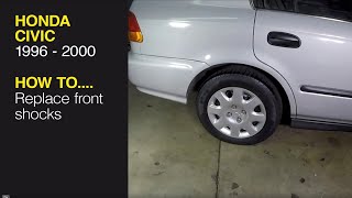 How to replace the front shocks on a Honda Civic (96-00), CR-V (97-01), Acura Integra (94-00)