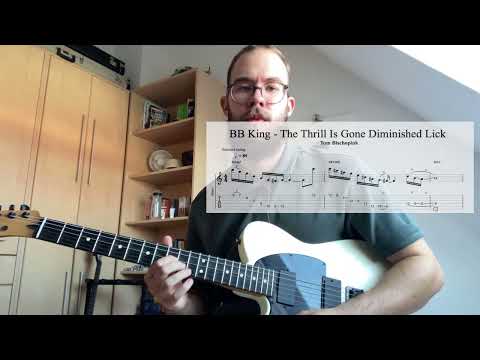 LICK of the week #4 - BB King Diminished Blues Lick - TABS & BACKING TRACK!!!