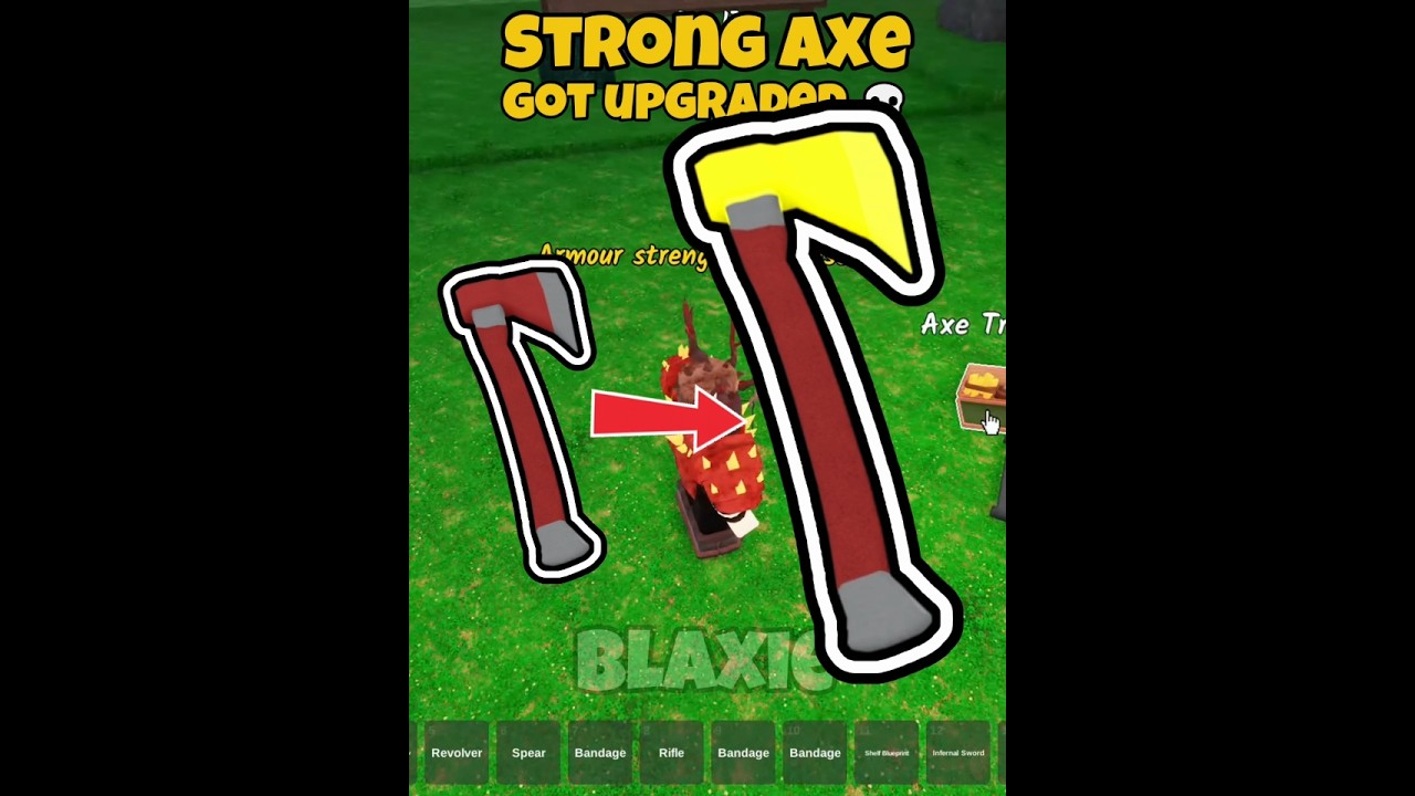 Strong Axe got Upgraded 🔥 99 nights in the forest #roblox