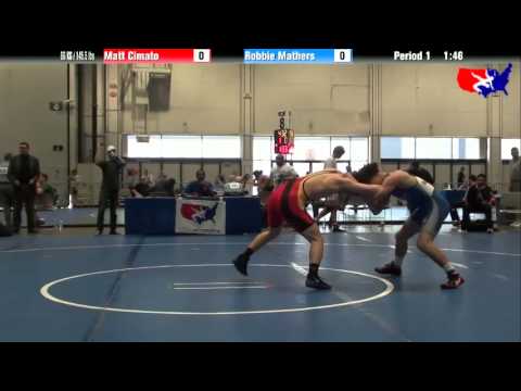 Matt Cimato vs. Robbie Mathers at 2013 Junior Nationals - FILA - FS
