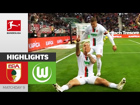 Resumen de FC Augsburg vs Wolfsburg Jornada 9