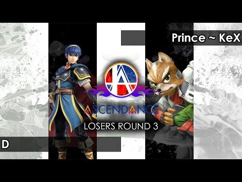 Smash 4: D (Marth) V Prince ~ KeX (Fox) - Ascendance 89 Tournament SSB4