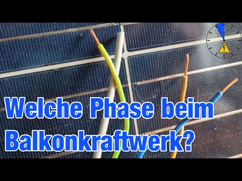 Which phase is used for a balcony power plant? Be careful with balancing or phase-related meters!