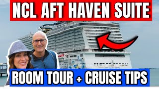 Norwegian Escape Haven Aft-Facing Penthouse Suite 12306 Tour | Huge Balcony + Caribbean Cruise Tips
