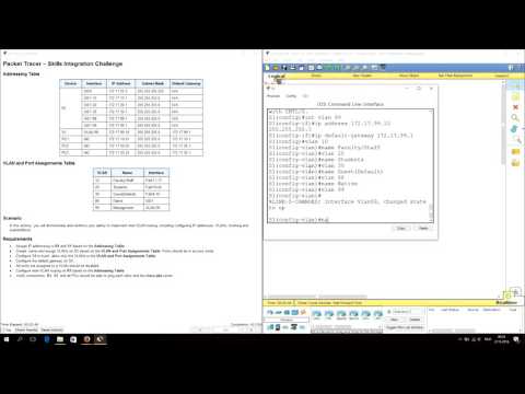 CCNA2 packet tracer 5.4.1.2 - Skills integration challenge