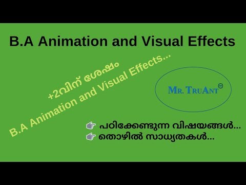 B.A Animation and Visual Effects...കോഴ്സിന്റെ വിശദാംശങ്ങൾ, തൊഴിൽ സാധ്യതകൾ... Video