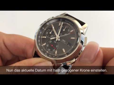 Wie stelle ich das Datum meiner Uhr ein?