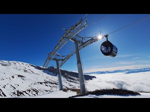 10EUB FlemXpress (Flims-Nagens Sura), Flims – Autonome Kabinen für die Berge