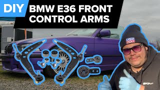 BMW E36 Front Control Arm & Bushing Replacement DIY (328i, 325i, 323i, 318i, Z3 & More)