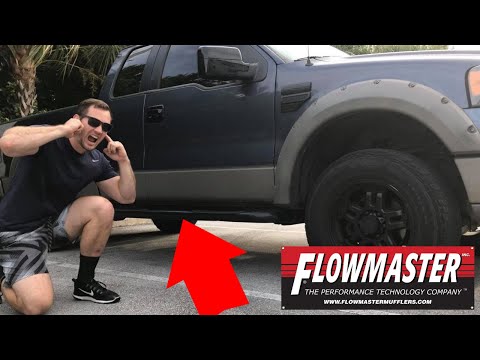 I Installed A Flowmaster 40 Series Muffler On My Ford F150! | Sounds AMAZING! | NO WELDING NEEDED! |