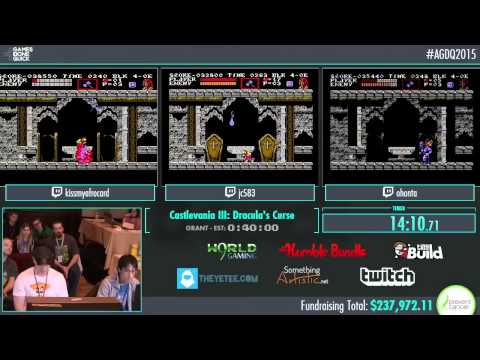 Castlevania III: Dracula's Curse  Race of kmac v ohon v jc583 in 34:59 - AGDQ2015 - Part 59