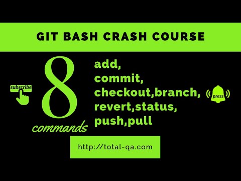 Git Tutorialgit Bash Commands Add Commit Pushpullrevertstatuscheckoutbranchcheckout