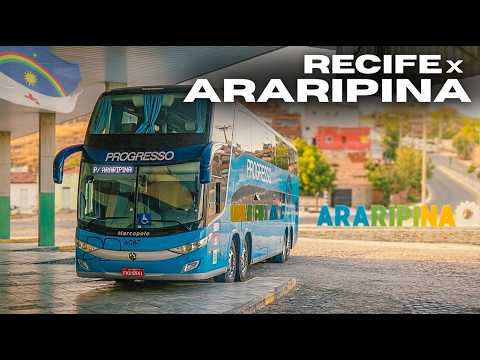 De RECIFE para ARARIPINA via Parnamirim, Ouricuri e Trindade com a PROGRESSO - 13 Horas de Viagem