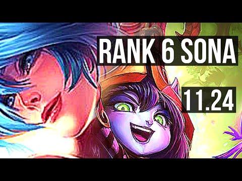 SONA & Ez vs LULU & Jinx (SUP) | 5/1/11, Rank 6 Sona, 1000+ games | EUW Challenger | 11.24