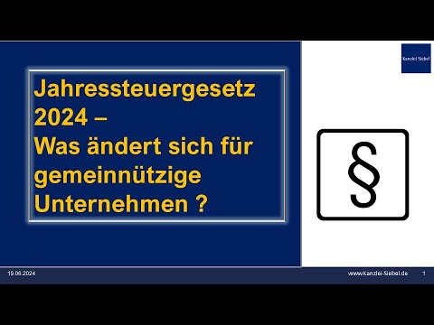 Ursprünglich geplante Änderungen durch das JStG (Entwurf) 2024 für gemeinnützige Körperschaften