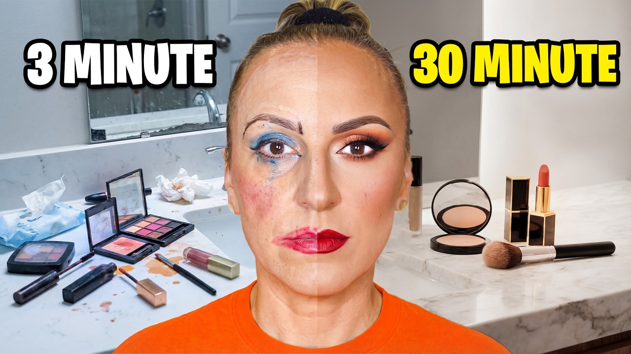 30 Min vs 3 Min Makeup!
