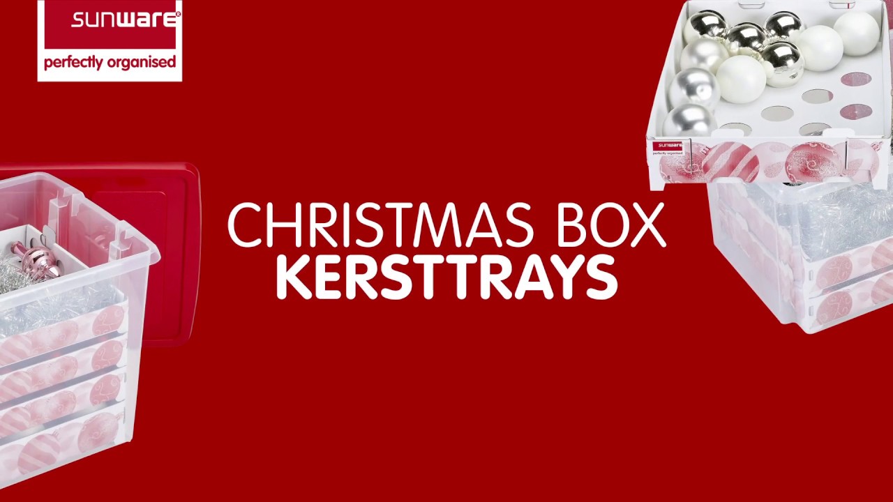 Sunware Christmas Bauble Storage Box with trays for 125 Christmas