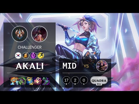Akali Mid vs LeBlanc - KR Challenger Patch 11.14