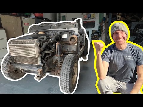 I START REBUILDING A 20 YEAR OLD LAND ROVER DEFENDER 110!