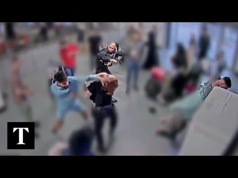 CCTV Shows ‘High Level Of Violence’ Against Manchester Airport Police