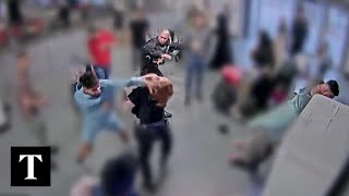 CCTV Shows ‘High Level Of Violence’ Against Manchester Airport Police