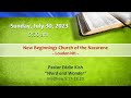 Sunday Morning Service July 30 2023