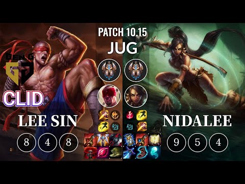 GEN Clid Lee Sin vs Nidalee Jungle - KR Patch 10.15