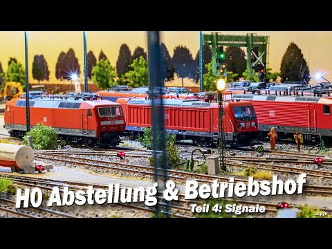 Signals in the H0 depot station